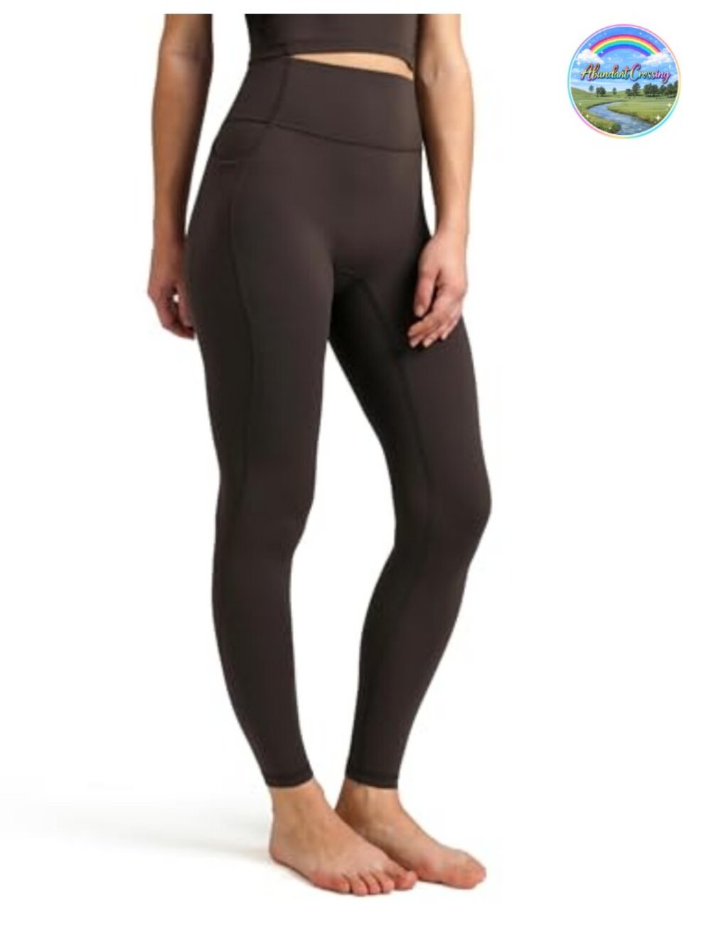 High Waisted No Front Seam Yoga Leggings Pockets Buttery Soft